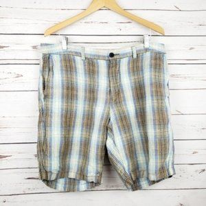 Tommy Bahama Plaid Golf Shorts Sz 35